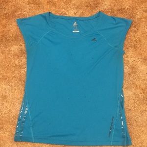Blue workout top